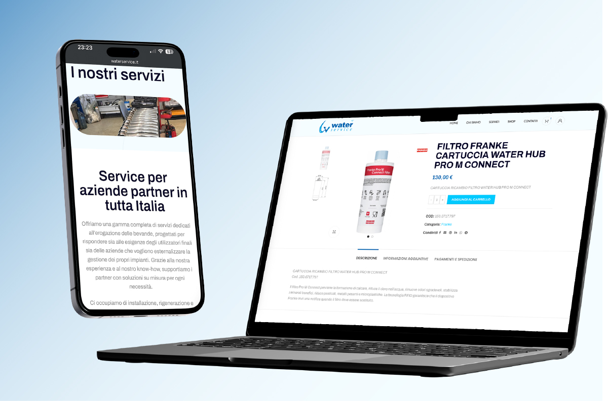Trampweb - Digital Agency | Servizi digitali per aziende sviluppo sito water service